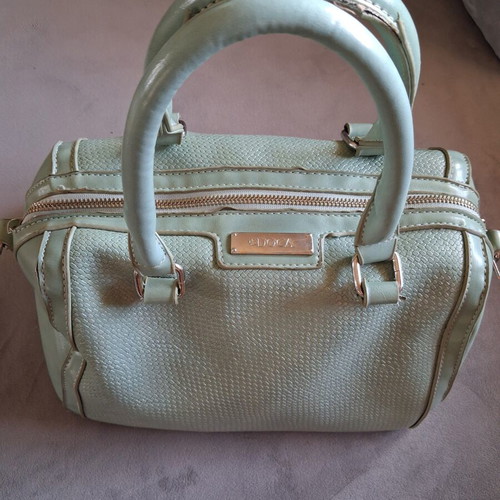 Doca crossbody bag used, turquoise color