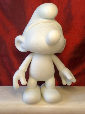 Smurf Large White collectible 50th anniversary 18cm new