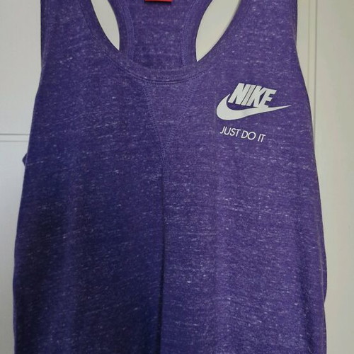 Nike purple tank top, Just Do It, size medium