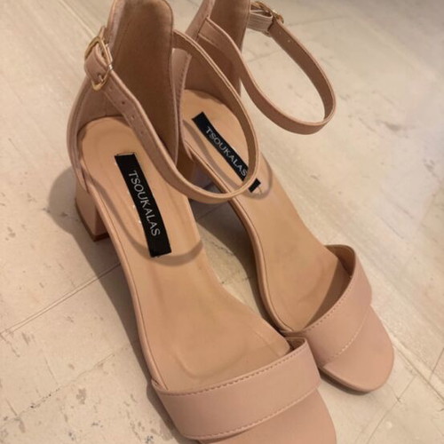 Tsoukalas Shoes beige sandals size 37 like new