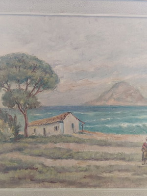 Ελαιογραφία Δημ. Πελεκάση, υπογεγραμμένη 1965, σαν καινούργιο