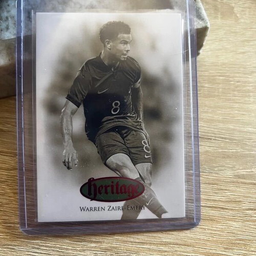 Warren Zaïre-Emery Futera Unique 2023 Heritage Ruby Parallel card like new