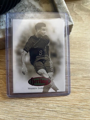 Warren Zaïre-Emery Futera Unique 2023 Heritage Ruby Parallel card like new