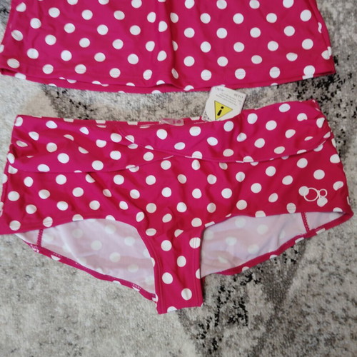 Women's two-piece Rizov polka dot swimsuit new, size XXL