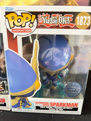 Elemental Hero Sparkman Funko Pop like new