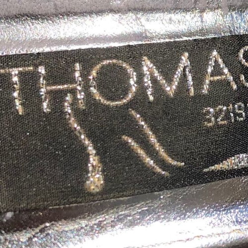 Thomas women's leather silver sandals size 36, like new
