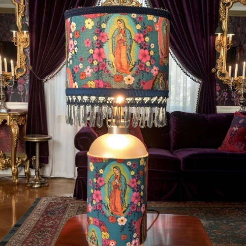 Ave Maria table lamp with glass base 45x20x15 cm E27 new