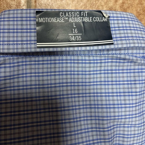 Nautica Stretch Classic Fit Shirt Large 16-34/35 new, 100% cotton