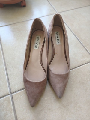 Γόβες Steve Madden μεταχειρισμένες, καστόρ δέρμα, μέγεθος 37.5
