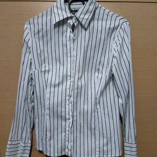 Striped women's shirt like new, size XXL, black and white