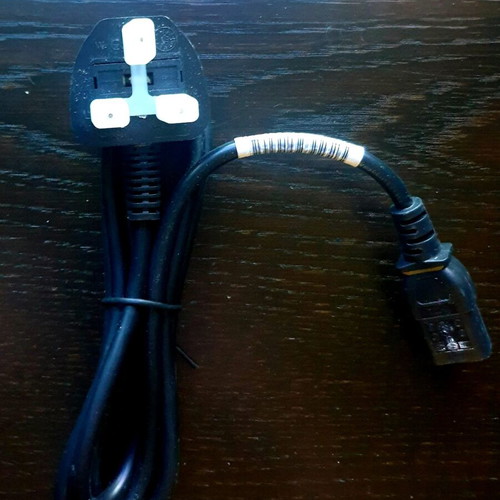 Power cable UK plug new for imported devices