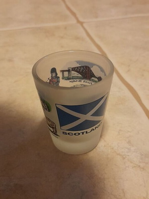Scotland shot glass new, height 5.5 cm