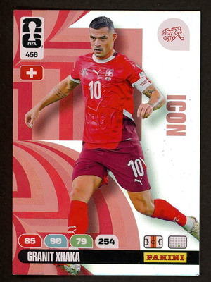Κάρτα 2026 Panini World Cup Adrenalyn XL #456 Xhaka Icons σαν καινούργιο