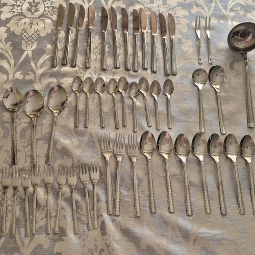 Vintage Granada cutlery set used, 49 pieces, stainless steel 18/10