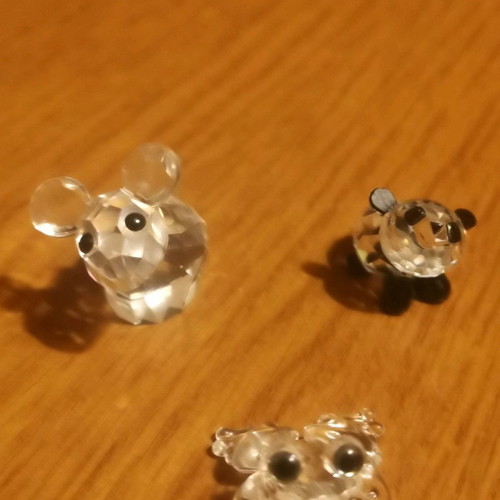 Swarovski miniatures used, pack of 5 collectible authentic