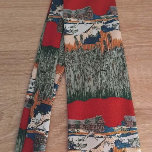 Silk tie like new, multicolor