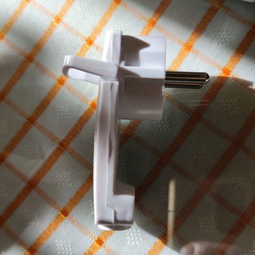 Mini flat plug 16A white, set of 2 new