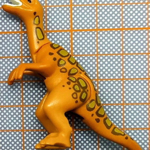Playmobil orange small Velociraptor dinosaur like new