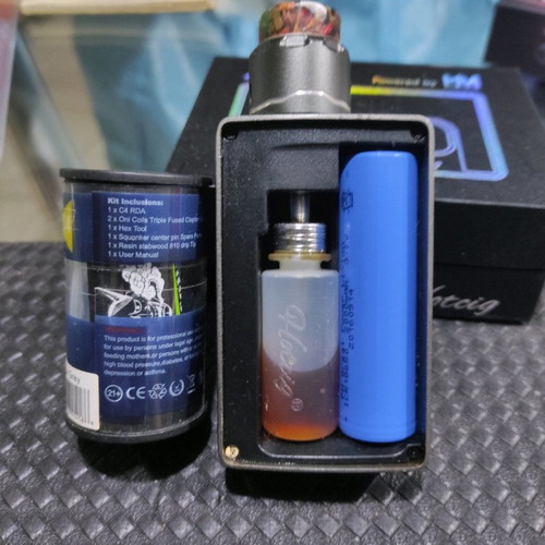 Rsq Hotcig Squonk with asMODus C4 LP 24mm BF RDA