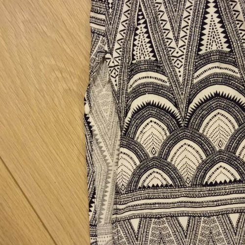 H&M dress size S 36 like new, black and beige