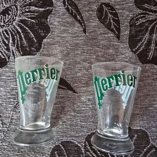 Perrier glasses new, pack of 12 pieces