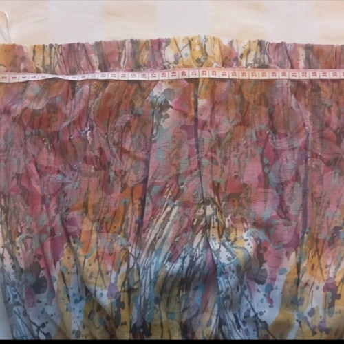 Maxi boho strapless dress Virgin Prunes by Mikró like new, multicolor