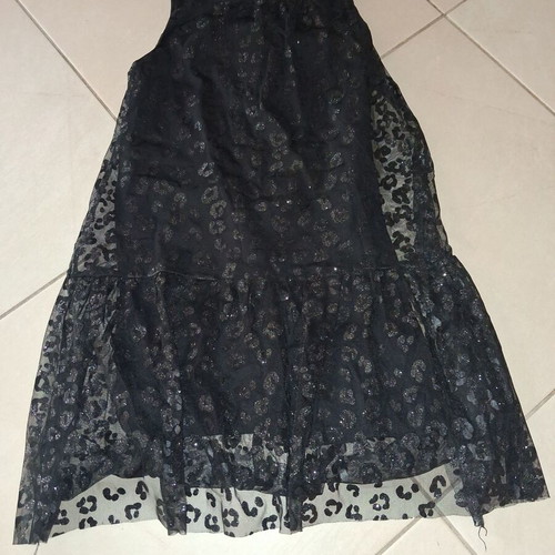 Zara black dress with tulle like new, sleeveless, size 140 cm
