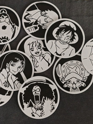 3D printed One Piece coasters new