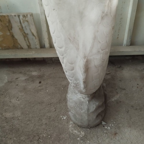 Cement mermaid statue, 110-120 cm height, tail damage
