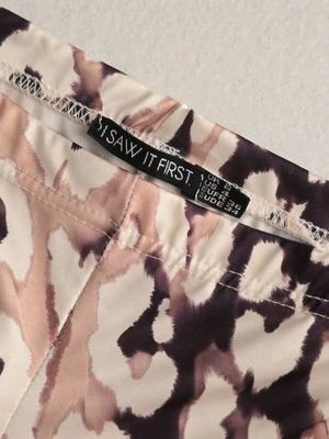 I Saw It First Summer Leopard leggings like new, beige and brown