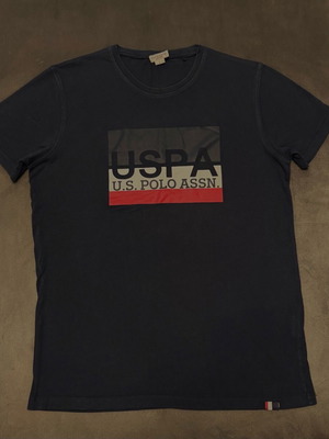 Polo t-shirt U.S. Polo Assn. μεταχειρισμένο, μέγεθος L, μπλε