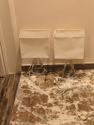 IKEA Klabb table lamps type B1019 used, set of 2