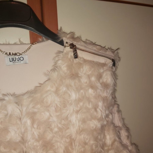 Liu Jo fur vest beige like new, size medium