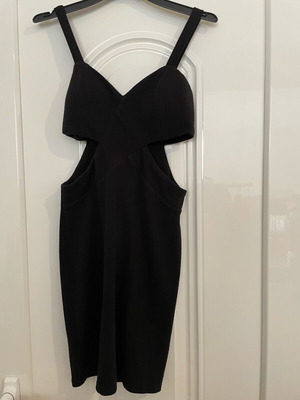 THS black body con dress with cut outs size M like new