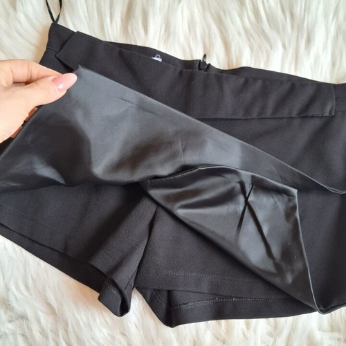 Skort black, lined, like new, size S