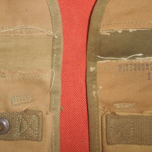 Cannabis waist pouches U.S. Army 1944 used, set of 2