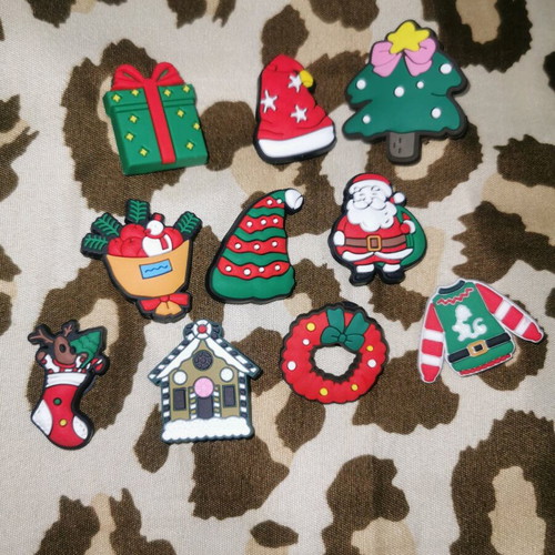 Christmas charms for Crocs new, pack of 10 pieces