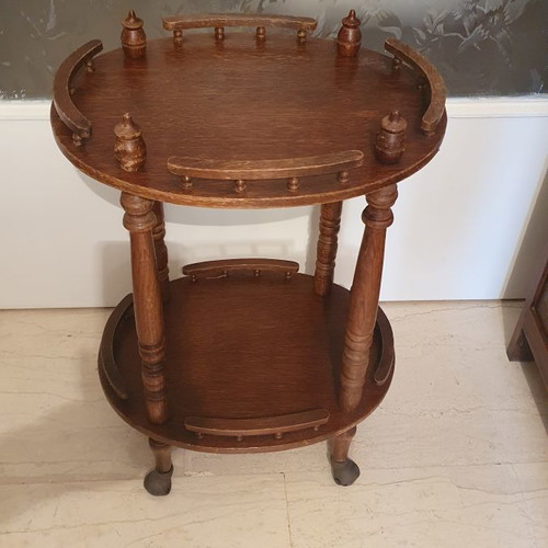 Table with wheels used, height 65cm
