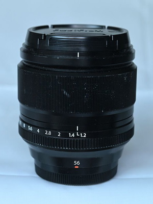 Fujifilm XF 56mm f1.2R lens like new with original caps and hood