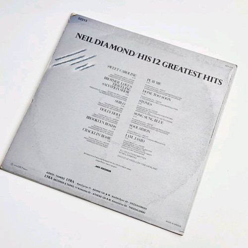Neil Diamond His 12 Greatest Hits vinyl used 1974