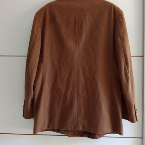 Gianfranco FERRE Studio brown men's wool blazer used, size 56