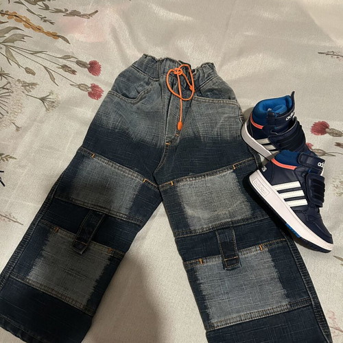 Kids Clothes Lot with Adidas High Sneakers size 25, like new