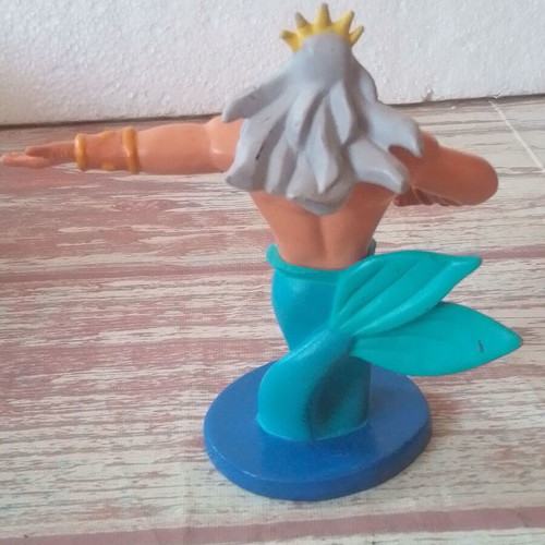 Disney Little Mermaid King Triton figure used, height 11 cm