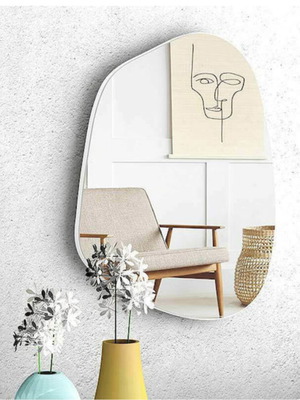 Megapap Denza Καθρέπτης Τοίχου Σαν Καινούργιος, Μοντέρνο Σχέδιο 70x50cm