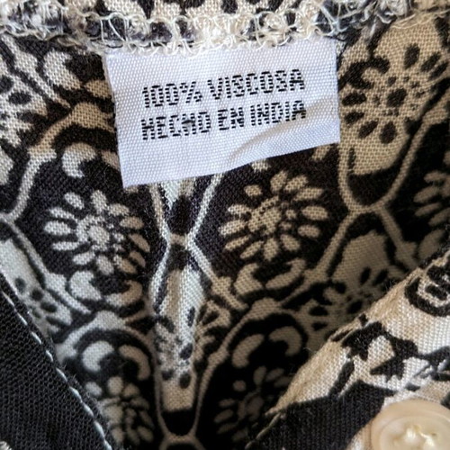 Dress new, 100% cotton, white and black, size L