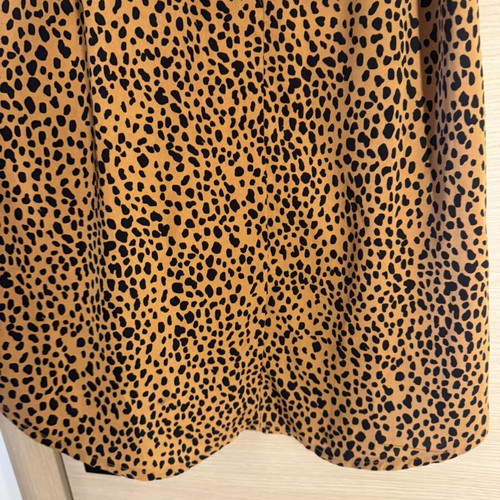 Shein animal print dress with belt size M camel and black like new