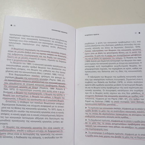 Social Work book by Theano Kallinikaki used, Greek language