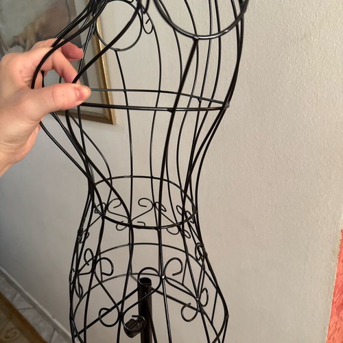 knee length dresses for ladies Black Metal Wire Female Mannequin Display Stand, Hanging Dress Form main image 1