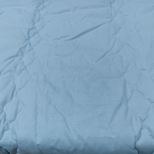 Double quilt new, reversible blue and pink, cotton fabric