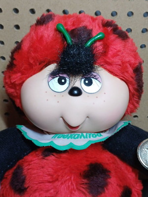 Noel plush ladybug toy, 1990s, excellent condition